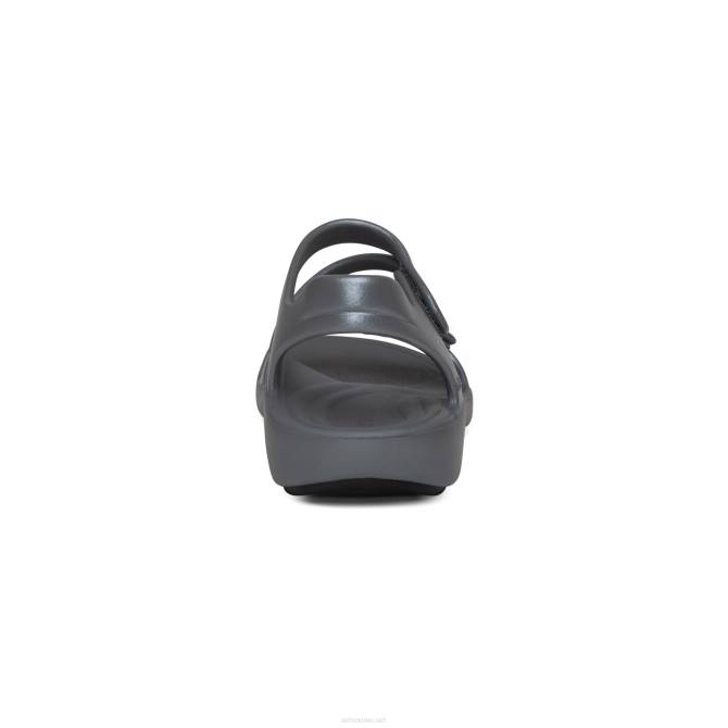 نحيف وميض الرمادي Aetrex صندل جيليان سبورت NJ62147
