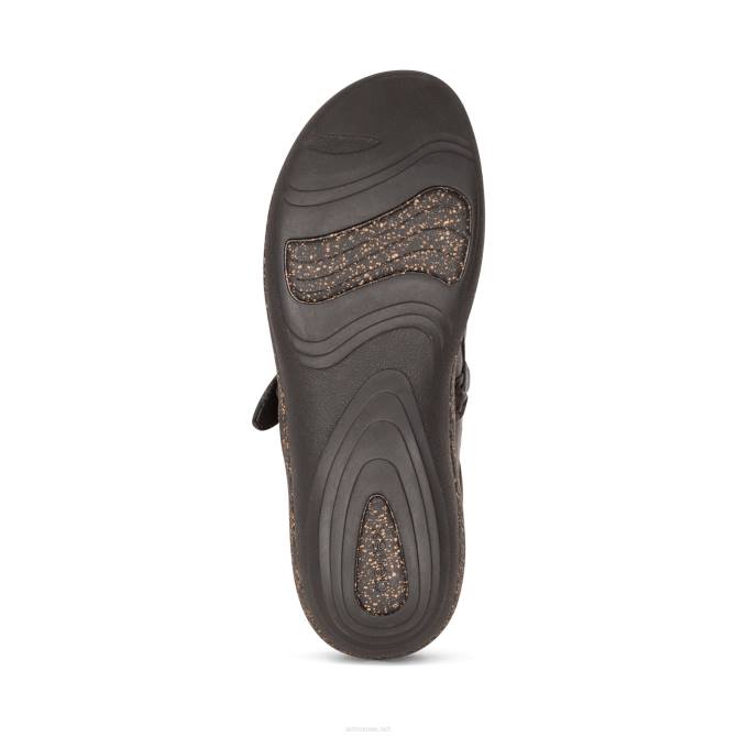 نحيف أسود Aetrex قبقاب ليبي المريح NJ62157