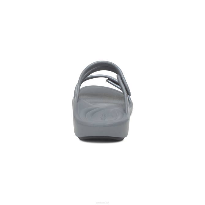 نحيف رمادي Aetrex جاني سبورت سلايد NJ62163