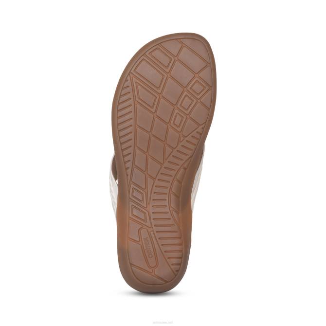 نحيف أبيض Aetrex إيمي مضفر ثونغ NJ62168