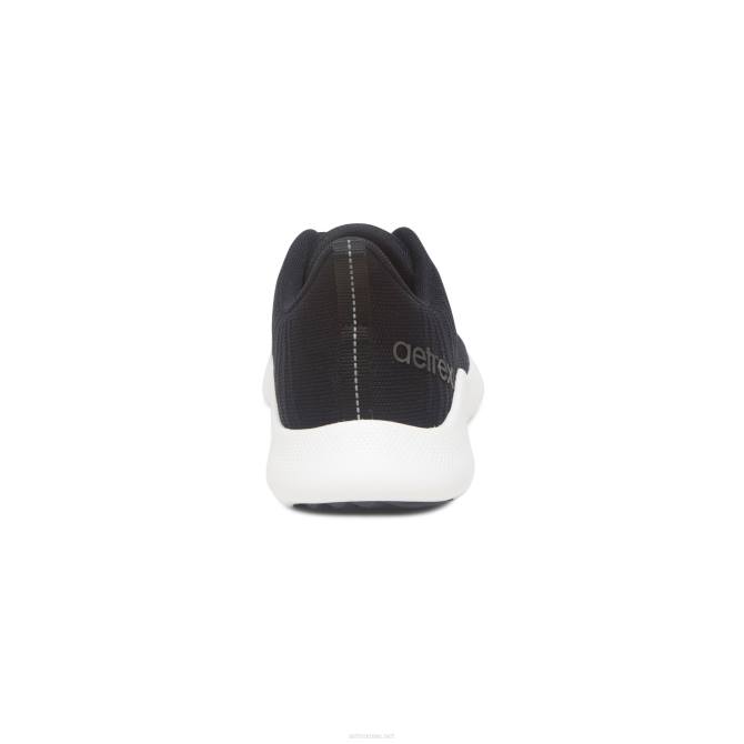 نحيف أسود Aetrex حذاء رياضي داعم لقوس الصنفرة NJ62173