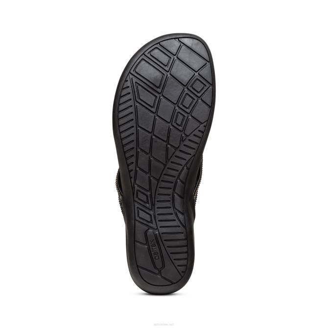 نحيف أسود Aetrex حواء سباركلي ثونغ NJ62241