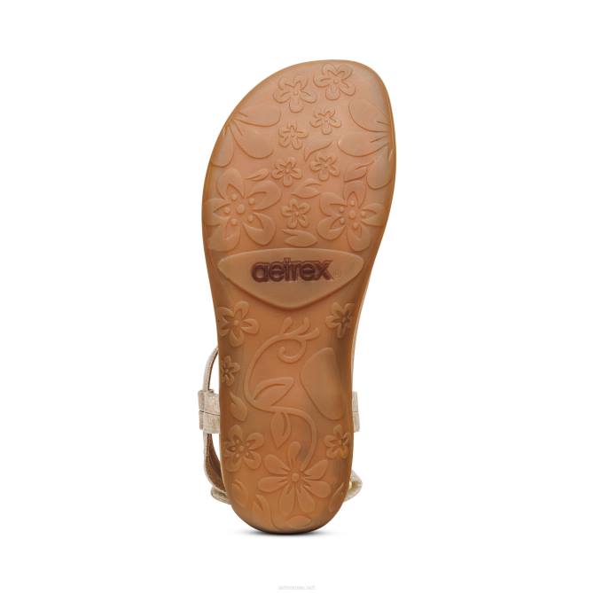 نحيف ذهب Aetrex صندل جين ثونغ NJ62250