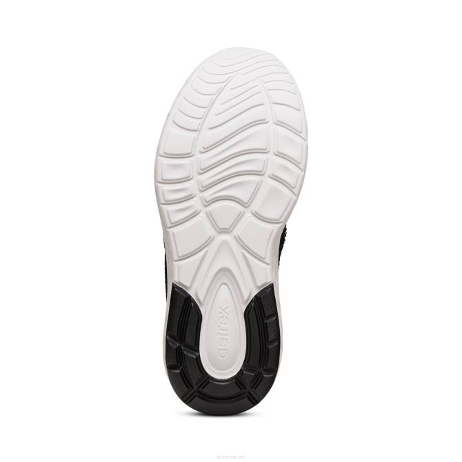 نحيف أسود Aetrex أحذية رياضية هارلي NJ62285