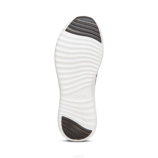 نحيف أسود Aetrex أحذية رياضية دعم قوس allie NJ62205