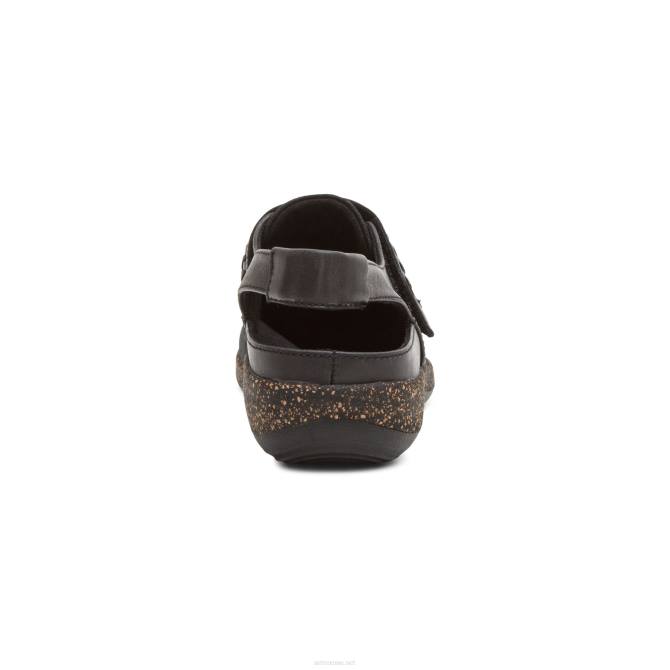 نحيف أسود Aetrex leni slingback قبقاب NJ62191