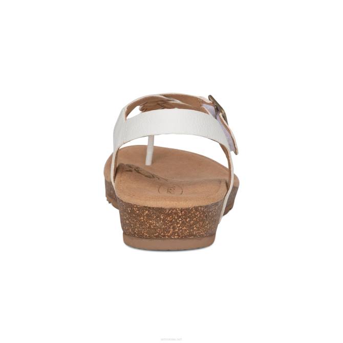 نحيف أبيض Aetrex هاربر قابل للتعديل ثونغ slingback NJ62260