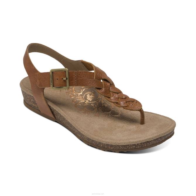 نحيف كونياك Aetrex هاربر قابل للتعديل ثونغ slingback NJ6240