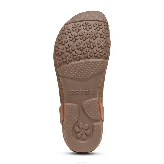 نحيف كونياك Aetrex هاربر قابل للتعديل ثونغ slingback NJ6240