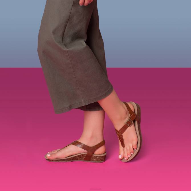 نحيف كونياك Aetrex هاربر قابل للتعديل ثونغ slingback NJ6240